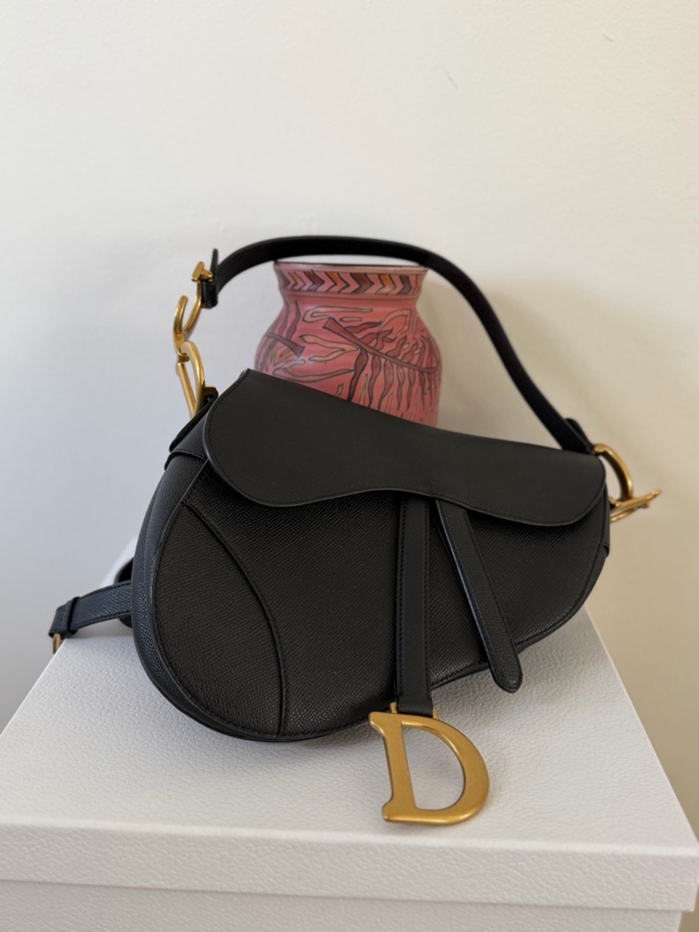 CHRISTIAN DIOR SADDLE GRAINED CALFSKIN BAG - Picture 16 of 16